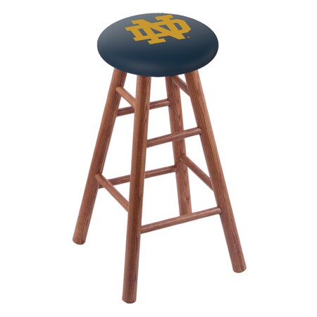 Oak Bar Stool,Medium Finish,Notre Dame (ND) Seat